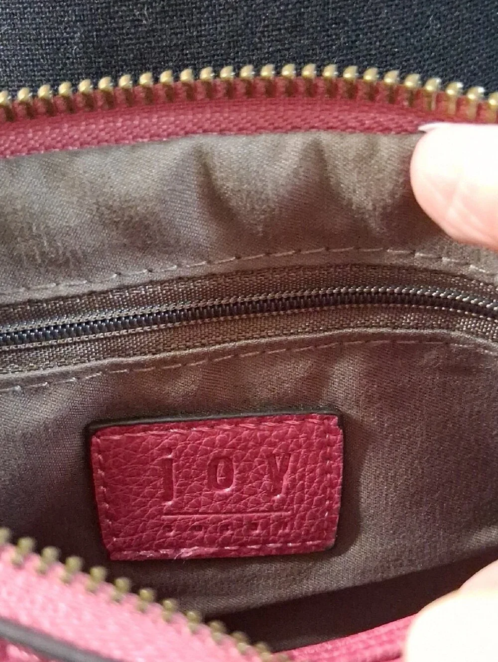 Joy Susan Mini Vegan Leathern crossbody Wristlet